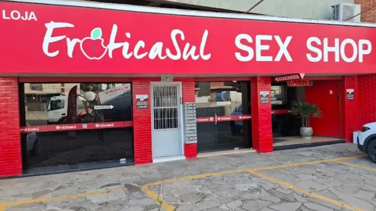 imagem da fachada de sex shop em Porto Alegre