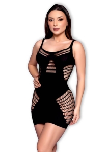 Vestido BodyStocking Sensual Com Recortes Geométricos Y2138