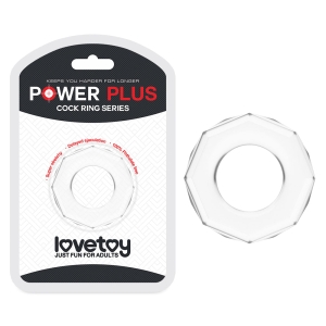 Anel Peniano Diamond Power Plus Cockring Transparente