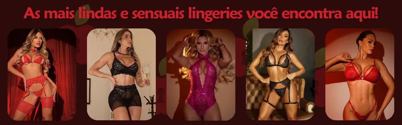 Lingerie sensual feminina - conjuntos e bodies rendadosl