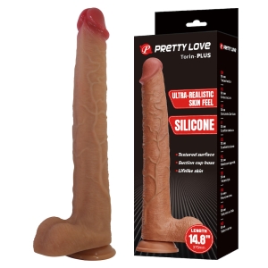 Pênis Realístico em Silicone com Ventosa – 5×37,5 cm – Torin-PLUS