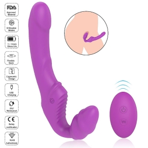 Vibrador de Ponto G Duplo Strapless – Recarregável – Nana