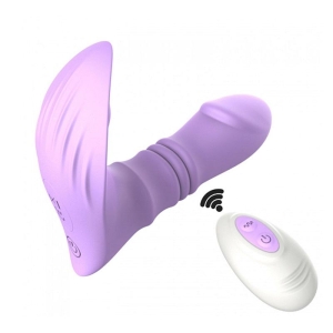 Vibrador de Ponto G e Clitóris com Vai e Vem – Controle Remoto
