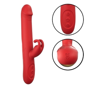 Vibrador de ponto G e clitóris com Rotação e Aquecimento