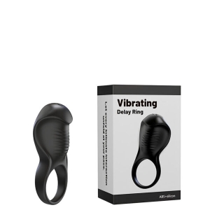 Anel Peniano Recarregável com Estimulador Clitoriano Texturizado – DELAY RING