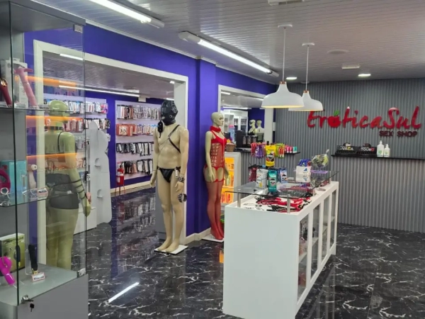 Interior de laja de sex shop