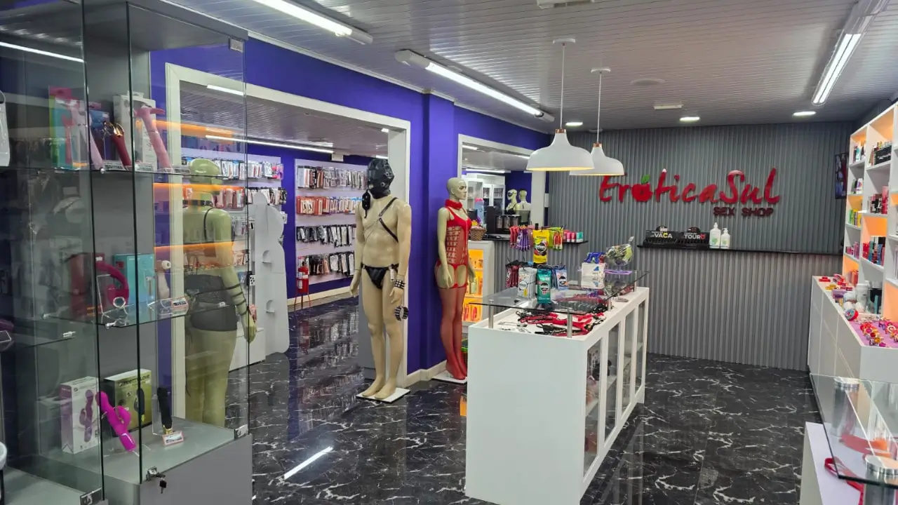 Interior de laja de sex shop