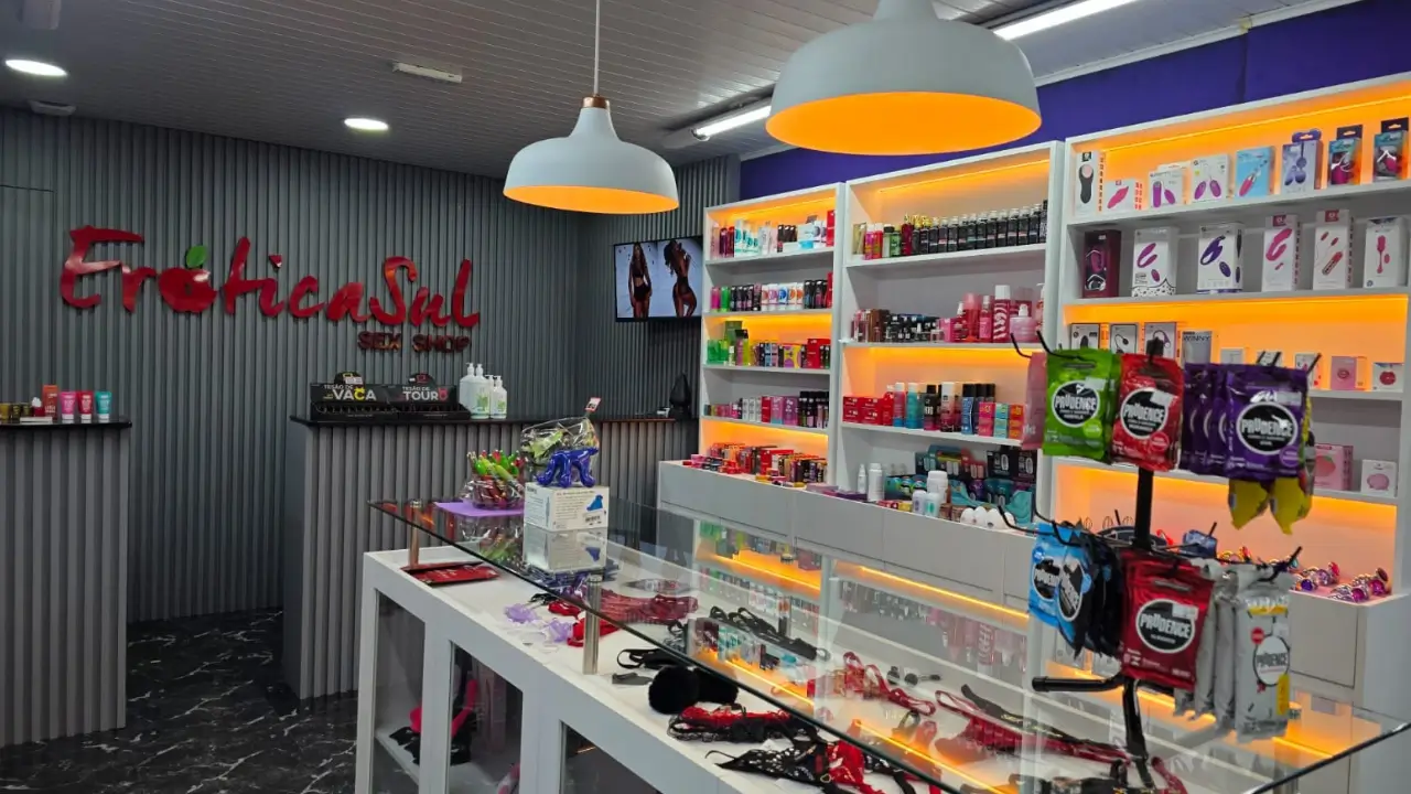 Interior de loja de sex shop