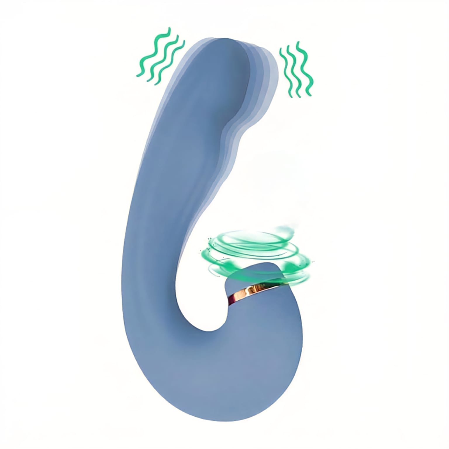Vibrador de Ponto G e Clitóris com Dedilhar / Tapping no Meio – Air Pulse 2